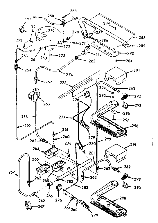 Burner section
