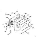 Oven door section