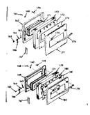 Oven door section