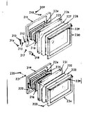 Full glass oven door