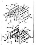 Oven door section