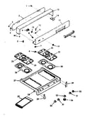 Backguard and main top section