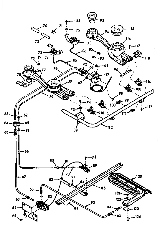 Burner section