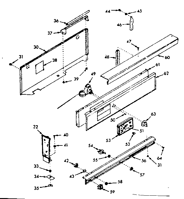 Backguard section