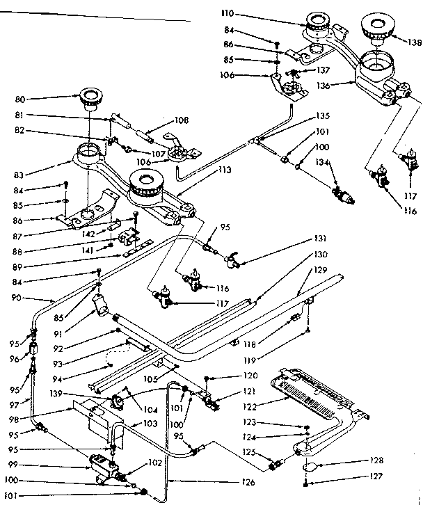 Burner section