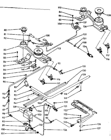 Burner section