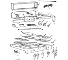 Kenmore 103717633 backguard and maintop diagram