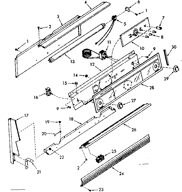 Backguard section
