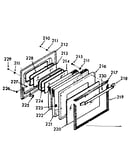 Oven door section