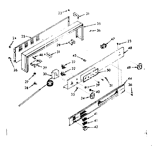 Backguard section