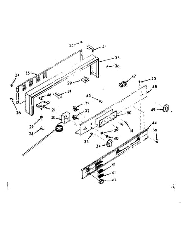 Backguard section