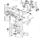 Kenmore 1037357020 burner section diagram