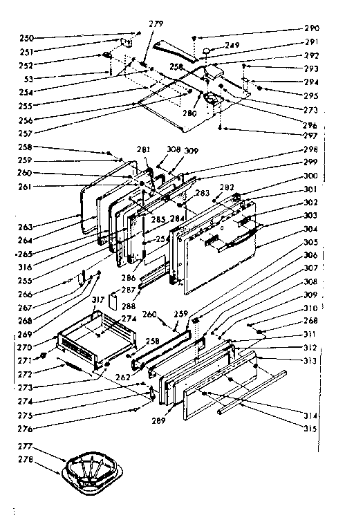 OVEN & BROILER DOOR & LOCKING SYSTEM