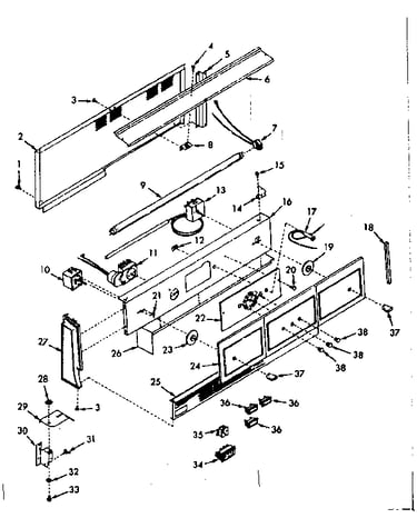 Backguard section
