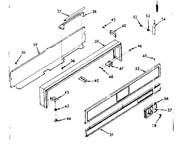 Backguard section