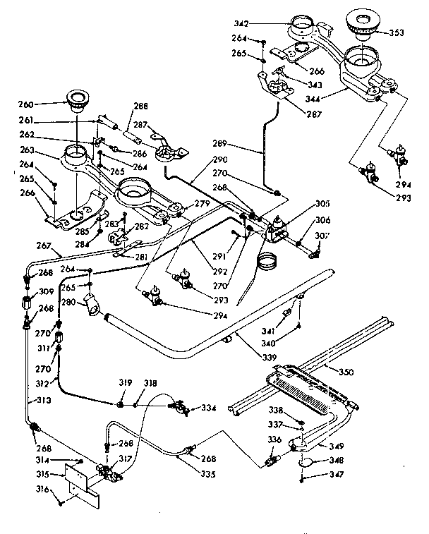 Burner section