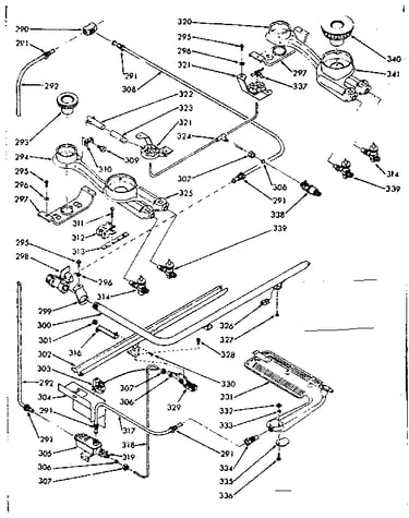 Lower burner section