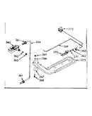 Upper oven burner section