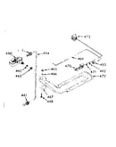 Upper oven burner section