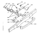 Kenmore 1037857001 component breakdown for door handle diagram