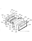 Oven door section