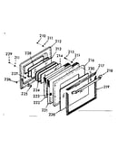 Oven door section
