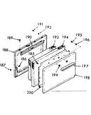 Oven door section