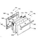 Oven door section