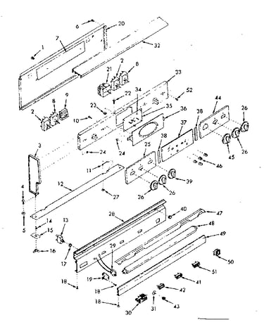 Backguard section