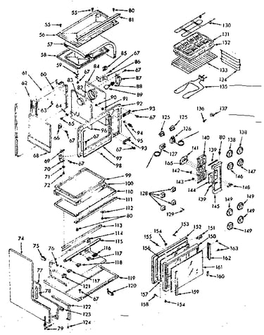 Upper oven section