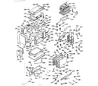 Kenmore 1039877021 upper oven section diagram