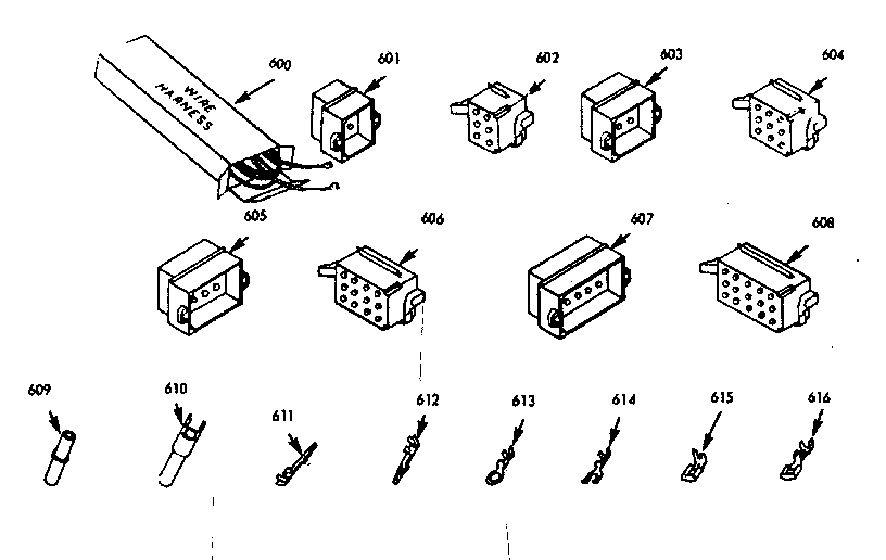 Wire harnesses and components