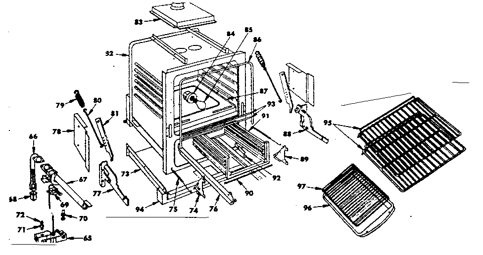Oven and broiler parts