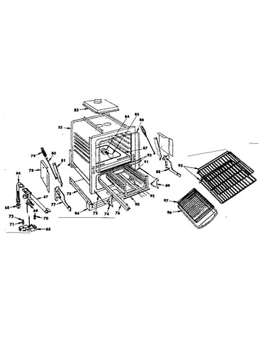 Oven and broiler parts