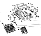 Kenmore 1554547001 oven parts diagram