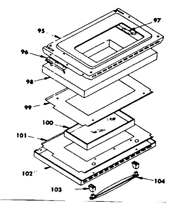 OVEN DOOR PARTS