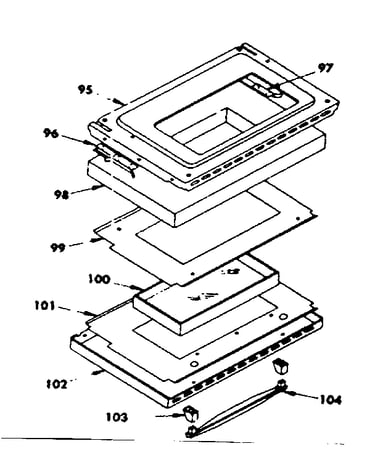 Oven door parts