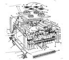 Kenmore 1554557020 top section and outer body parts diagram