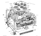 Kenmore 1554557041 top section and outer body parts diagram