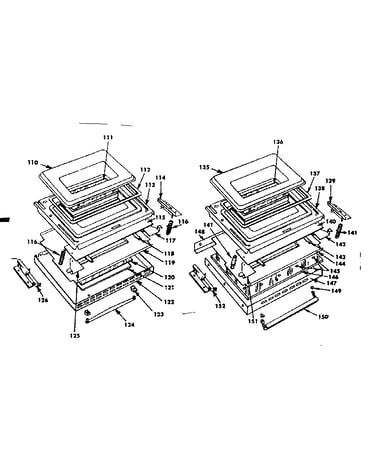 Oven doors parts