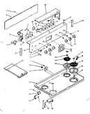 Backguard and cooktop assembly