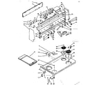 Kenmore 6289447100 backguard and cooktop assembly diagram