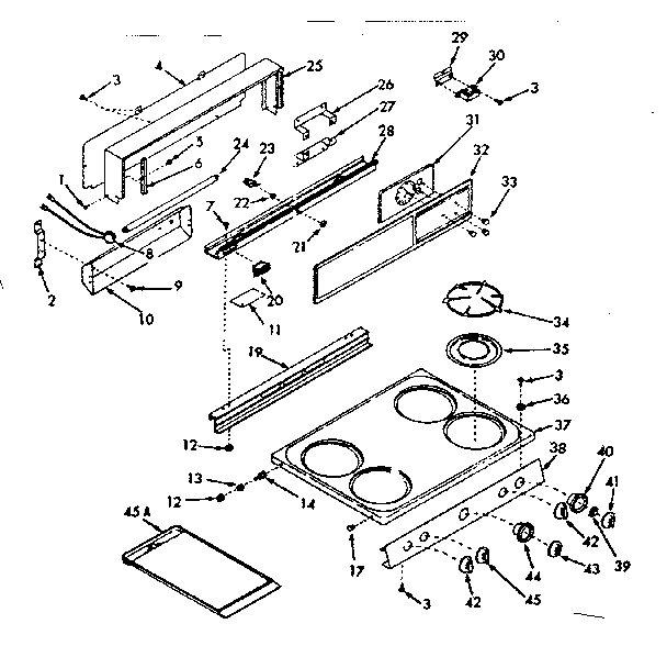 BACKGUARD AND MAIN TOP SECTION