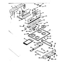 Kenmore 6477167040 backguard and main top section diagram