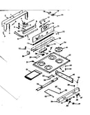 Backguard and main top section