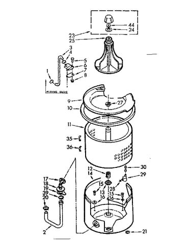 Tub and basket assembly