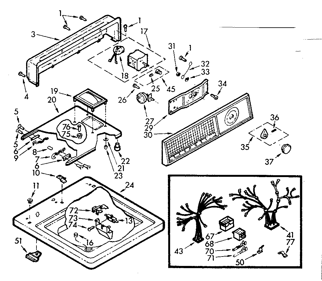 Top and console assembly