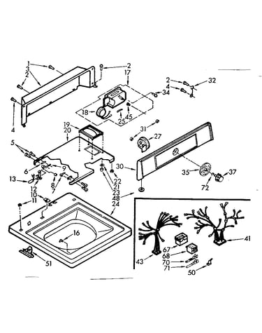 Top and console assembly