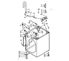 Kenmore 1107003501 cabinet parts diagram