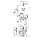 Kenmore 1107003501 tub and basket assembly diagram